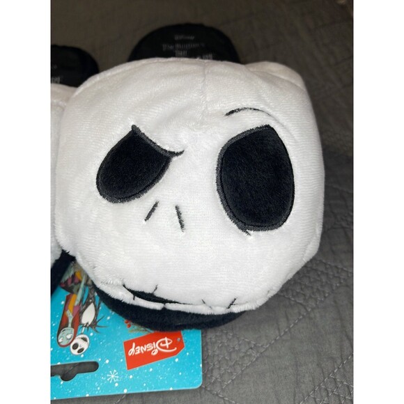 Disney The Nightmare Before Christmas Jack Skellington Plush Slippers Size L - Picture 3 of 6